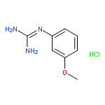 Guanidine,N-(3-methoxyphenyl)-, hydrochloride (1:1)