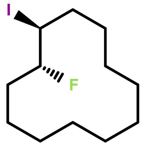 Cyclododecane, 1-fluoro-2-iodo-, (1R*,2S*)-