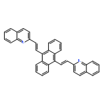 Quinoline, 2,2'-(9,10-anthracenediyldi-2,1-ethenediyl)bis-