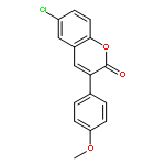 2H-1-Benzopyran-2-one, 6-chloro-3-(4-methoxyphenyl)-