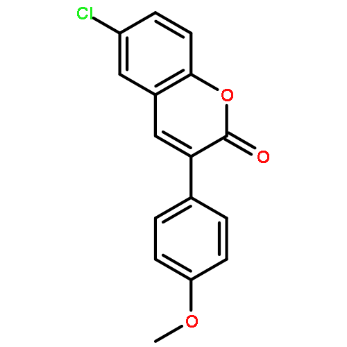 2H-1-Benzopyran-2-one, 6-chloro-3-(4-methoxyphenyl)-