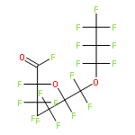 Propanoyl fluoride,2-[1-[difluoro(1,1,2,2,3,3,3-heptafluoropropoxy)methyl]-1,2,2,2-tetrafluoroethoxy]-2,3,3,3-tetrafluoro-