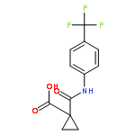 Cyclopropanecarboxylic acid, 1-[[[4-(trifluoromethyl)phenyl]amino]carbonyl]-