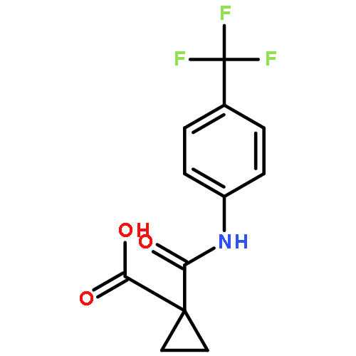 Cyclopropanecarboxylic acid, 1-[[[4-(trifluoromethyl)phenyl]amino]carbonyl]-