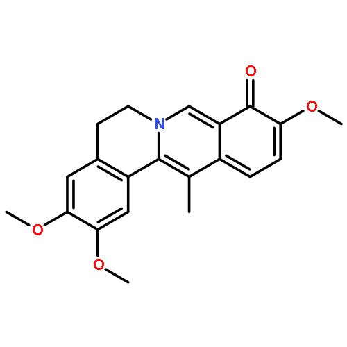 9H-Dibenzo[a,g]quinolizin-9-one, 5,6-dihydro-2,3,10-trimethoxy-13-methyl-