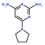 2,4-Pyrimidinediamine, 6-(1-pyrrolidinyl)-