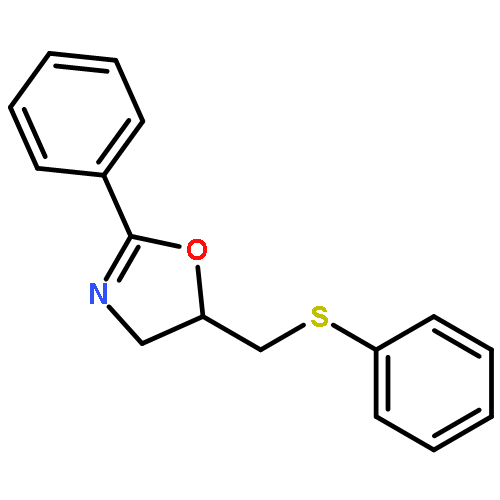 Oxazole, 4,5-dihydro-2-phenyl-5-[(phenylthio)methyl]-