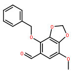 1,3-BENZODIOXOLE-5-CARBOXALDEHYDE, 7-METHOXY-4-(PHENYLMETHOXY)-