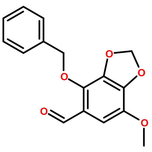 1,3-BENZODIOXOLE-5-CARBOXALDEHYDE, 7-METHOXY-4-(PHENYLMETHOXY)-