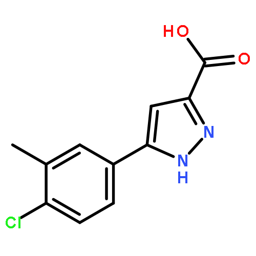 3-(4-CHLORO-3-METHYLPHENYL)-1H-PYRAZOLE-5-CARBOXYLIC ACID