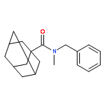 Tricyclo[3.3.1.13,7]decane-1-carboxamide, N-methyl-N-(phenylmethyl)-