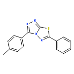 1,2,4-Triazolo[3,4-b][1,3,4]thiadiazole, 3-(4-methylphenyl)-6-phenyl-