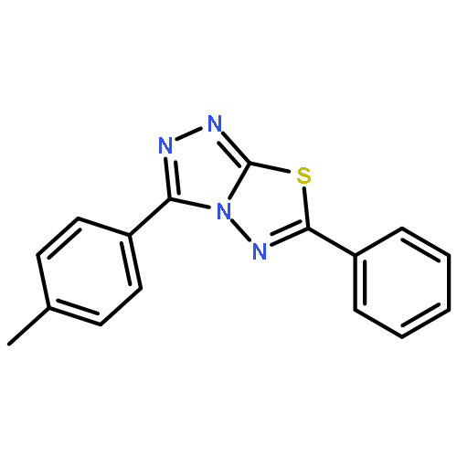 1,2,4-Triazolo[3,4-b][1,3,4]thiadiazole, 3-(4-methylphenyl)-6-phenyl-