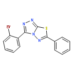 1,2,4-TRIAZOLO[3,4-B][1,3,4]THIADIAZOLE, 3-(2-BROMOPHENYL)-6-PHENYL-