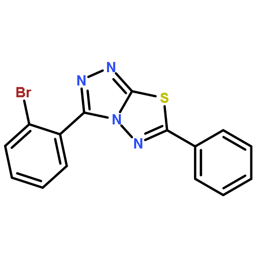 1,2,4-TRIAZOLO[3,4-B][1,3,4]THIADIAZOLE, 3-(2-BROMOPHENYL)-6-PHENYL-