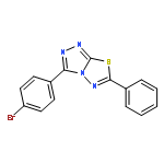 1,2,4-Triazolo[3,4-b][1,3,4]thiadiazole, 3-(4-bromophenyl)-6-phenyl-