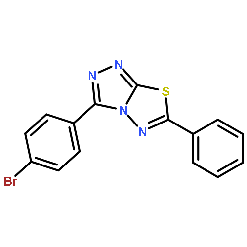 1,2,4-Triazolo[3,4-b][1,3,4]thiadiazole, 3-(4-bromophenyl)-6-phenyl-