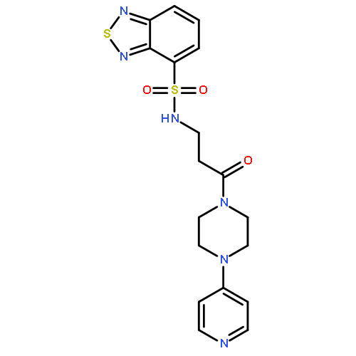 N-{3-oxo-3-[4-(4-pyridinyl)-1-piperazinyl]propyl}-2,1,3-benzothia Diazole-4-sulfonamide