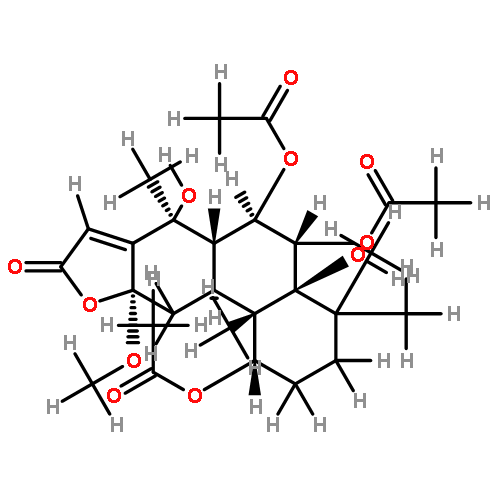 12alpha-methoxyl,5alpha,14beta-dihydroxy-1alpha,6alpha,7beta-triacetoxycass-13(15)-en-16,12-olide