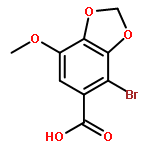 2-bromo-5-methoxy-3,4-methylenedioxybenzoic acid