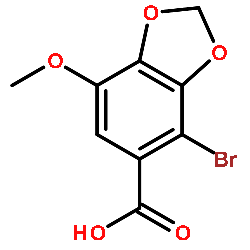 2-bromo-5-methoxy-3,4-methylenedioxybenzoic acid