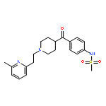 N-[4-[[1-[2-(6-METHYL-2-PYRIDINYL)ETHYL]-4-PIPERIDINYL]CARBONYL]PHENYL]METHANESULFONAMIDE DIHYDROCHLORIDE