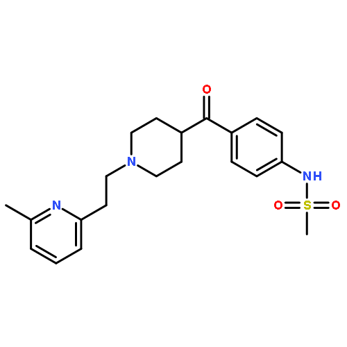 N-[4-[[1-[2-(6-METHYL-2-PYRIDINYL)ETHYL]-4-PIPERIDINYL]CARBONYL]PHENYL]METHANESULFONAMIDE DIHYDROCHLORIDE