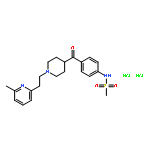 Methanesulfonamide,N-[4-[[1-[2-(6-methyl-2-pyridinyl)ethyl]-4-piperidinyl]carbonyl]phenyl]-,hydrochloride (1:2)