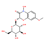 (2R)-2-beta-D-glucopyranosyloxy-4-hydroxy-7-methoxy-2H-1,4-benzoxazin-3(4H)-one