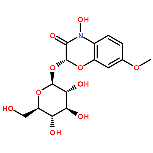 (2R)-2-beta-D-glucopyranosyloxy-4-hydroxy-7-methoxy-2H-1,4-benzoxazin-3(4H)-one