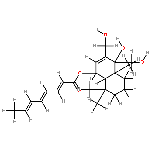 6-O-(octa-2E,4E,6E-trienoyl)-12-hydroxy-6-epi-albrassitriol