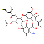 1-Cyclohexene-1-carboxylicacid,5-[6-O-acetyl-3-O-[2,6-dideoxy-3-O-methyl-4-C-[(1S)-1-(1-oxopropoxy)ethyl]-a-L-lyxo-hexopyranosyl]-4-O-[(2Z)-2-isothiocyanato-1-oxo-2-buten-1-yl]-b-D-allopyranosyl]-2-amino-5-hydroxy-3,6-dioxo-,(5S)-