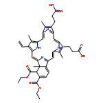 23H,25H-Benzo[b]porphine-9,13-dipropanoicacid, 1,2-bis(ethoxycarbonyl)-19-ethenyl-1,22a-dihydro-8,14,18,22a-tetramethyl-(9CI)