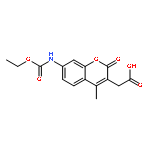 2H-1-Benzopyran-3-acetic acid, 7-[(ethoxycarbonyl)amino]-4-methyl-2-oxo-