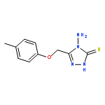 3H-1,2,4-Triazole-3-thione,4-amino-2,4-dihydro-5-[(4-methylphenoxy)methyl]-