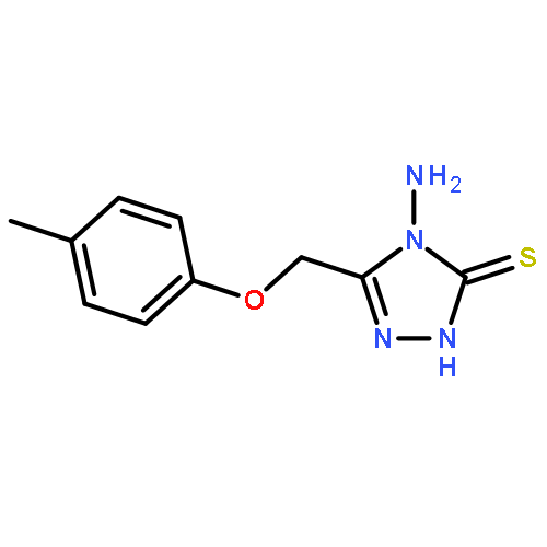 3H-1,2,4-Triazole-3-thione,4-amino-2,4-dihydro-5-[(4-methylphenoxy)methyl]-