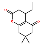 2H-1-Benzopyran-2,5(3H)-dione, 4-ethyl-4,6,7,8-tetrahydro-7,7-dimethyl-