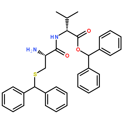 D-Valine, N-[S-(diphenylmethyl)-L-cysteinyl]-, diphenylmethyl ester