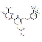 2-(3-(3-trifluoromethyl-3H-diazirin-3-yl)phenoxy)acetyl-S-methyloxycarbonylsulfenylcysteinyl-valine