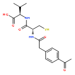 D-Valine, N-[N-[(4-acetylphenyl)acetyl]-L-cysteinyl]-