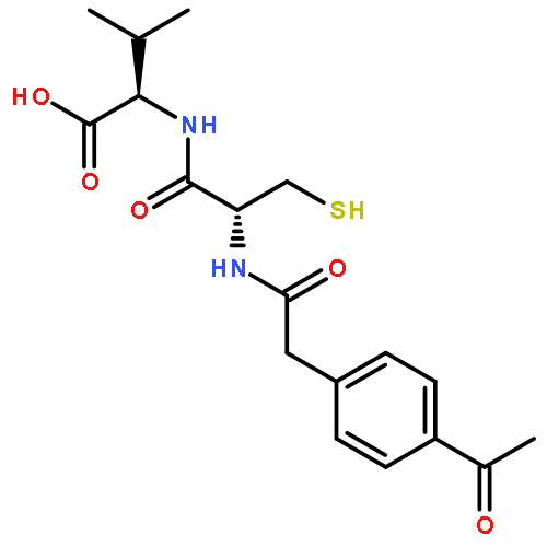 D-Valine, N-[N-[(4-acetylphenyl)acetyl]-L-cysteinyl]-