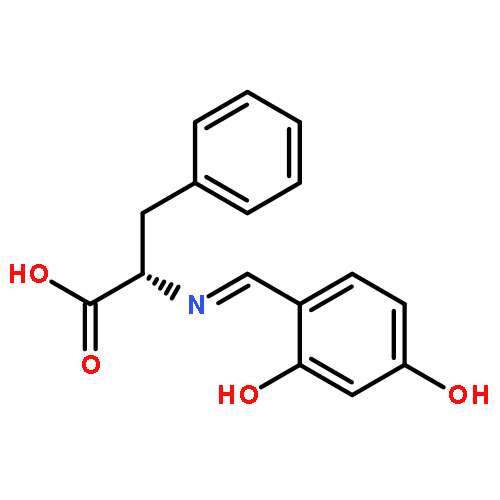 L-PHENYLALANINE, N-[(2,4-DIHYDROXYPHENYL)METHYLENE]-