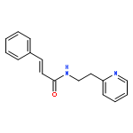 2-Propenamide, 3-phenyl-N-[2-(2-pyridinyl)ethyl]-, (E)-