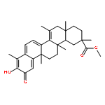 24,25,26,27-Tetranoroleana-1(10),3,5,7,14-pentaen-29-oicacid, 3-hydroxy-9,13,15-trimethyl-2-oxo-, methyl ester, (9b,13a,20a)- (9CI)