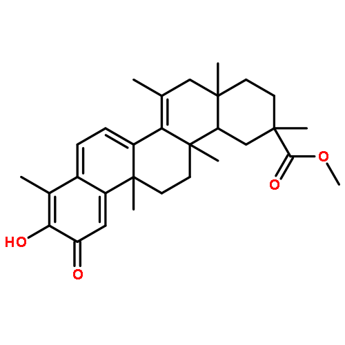 24,25,26,27-Tetranoroleana-1(10),3,5,7,14-pentaen-29-oicacid, 3-hydroxy-9,13,15-trimethyl-2-oxo-, methyl ester, (9b,13a,20a)- (9CI)