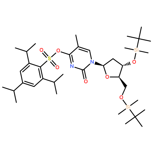 3,5-Bis-O-(t-butyldimethylsilyl)-O4-(2,4,6-triisopropylphenylsulfonyl)