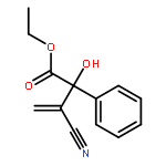 Benzeneacetic acid, a-(1-cyanoethenyl)-a-hydroxy-, ethyl ester