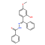 Benzoic acid, [(2-hydroxy-4-methoxyphenyl)phenylmethylene]hydrazide