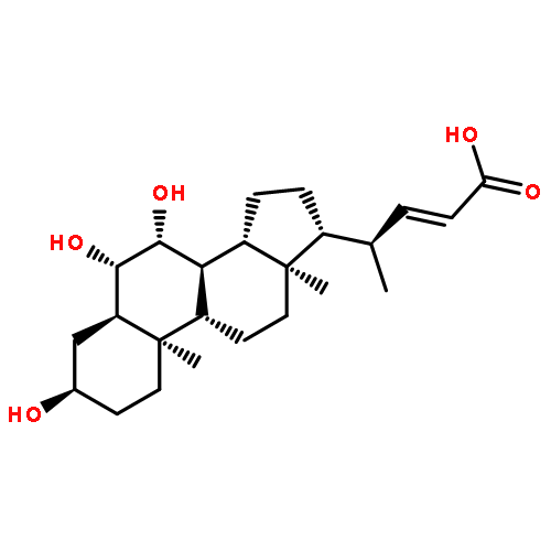 Chol-22-en-24-oic acid, 3,6,7-trihydroxy-, (3a,5b,6b,7b)-