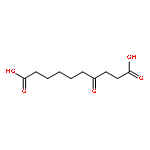 Decanedioic acid, 4-oxo-